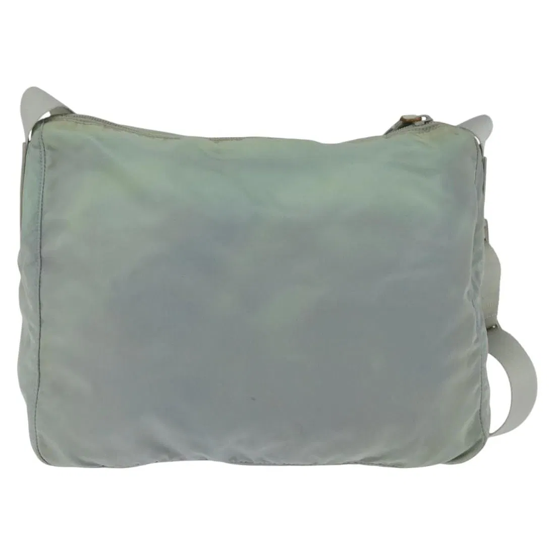 Prada light blue nylon & gold leather re-edition 2000 crossbody