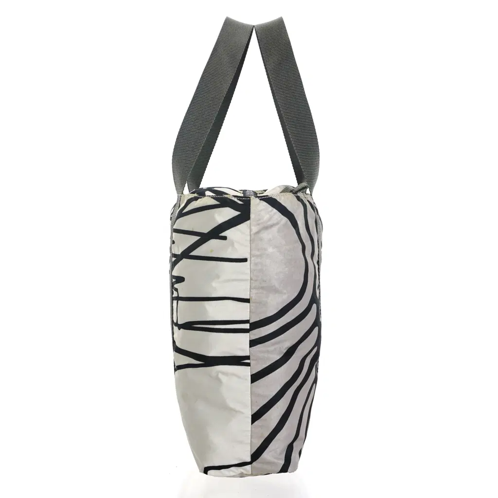 Prada multi-color print zip top satchel
