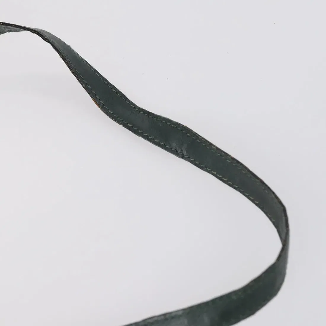 Ferragamo, forest green leather, cross body or shoulder bag with a gold Vara accent!