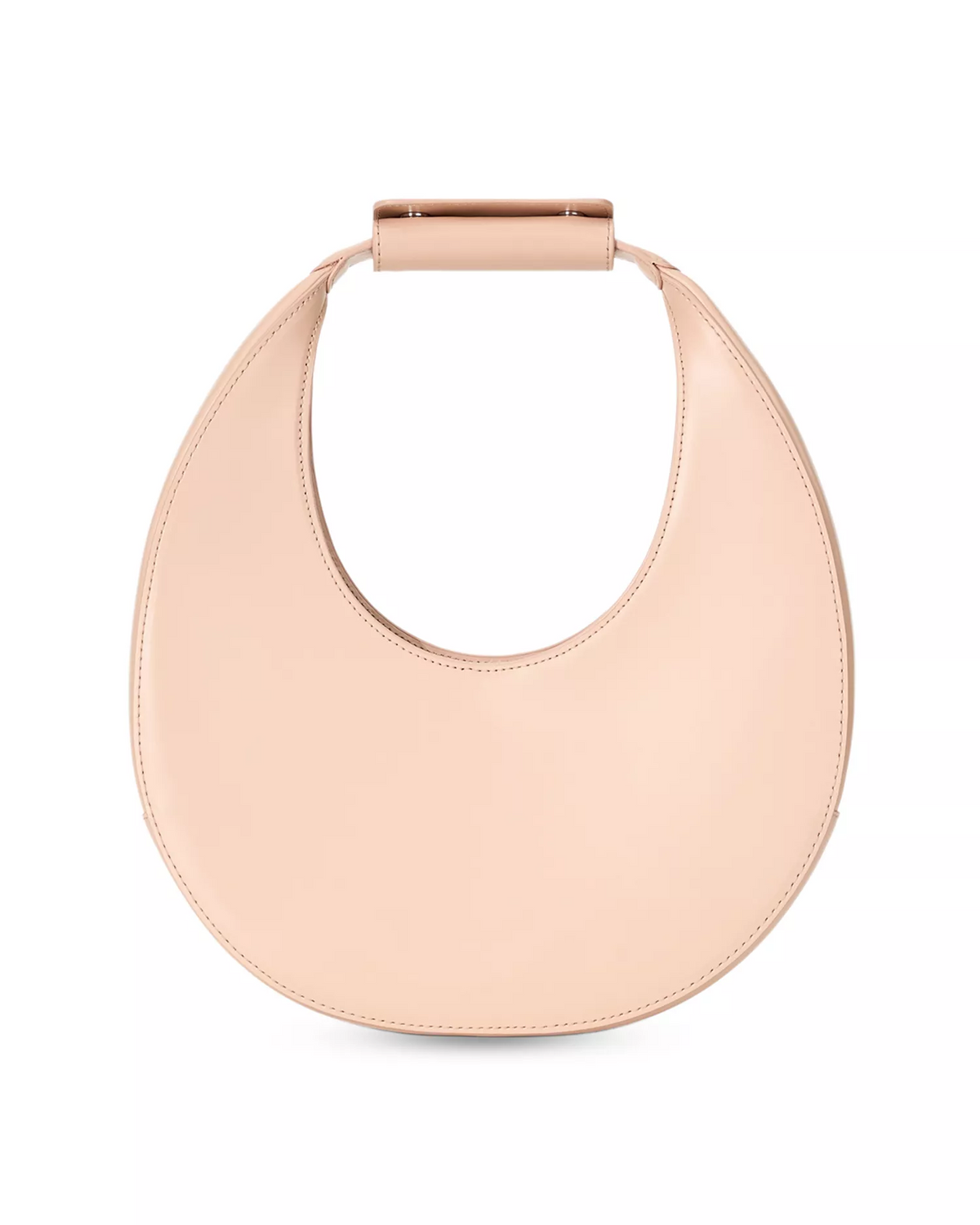 Staud NWT pink leather crescent moon shaped hobo bag!