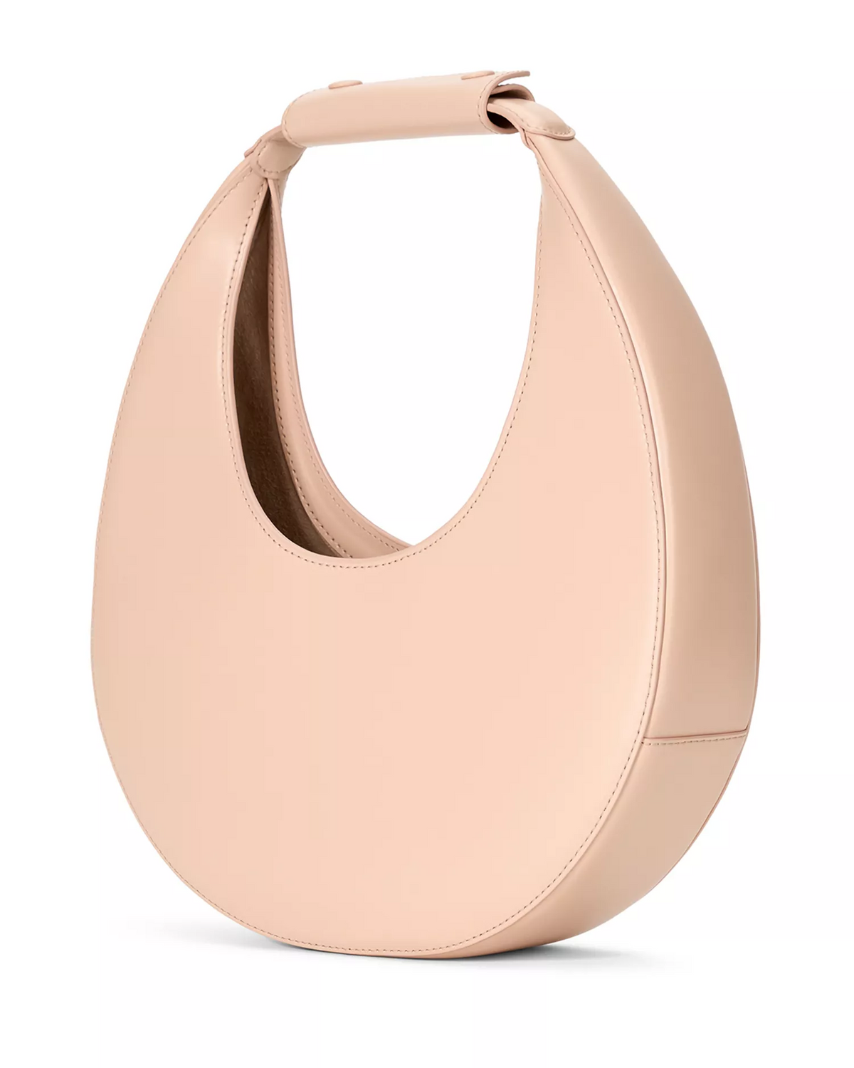 Staud NWT pink leather crescent moon shaped hobo bag!