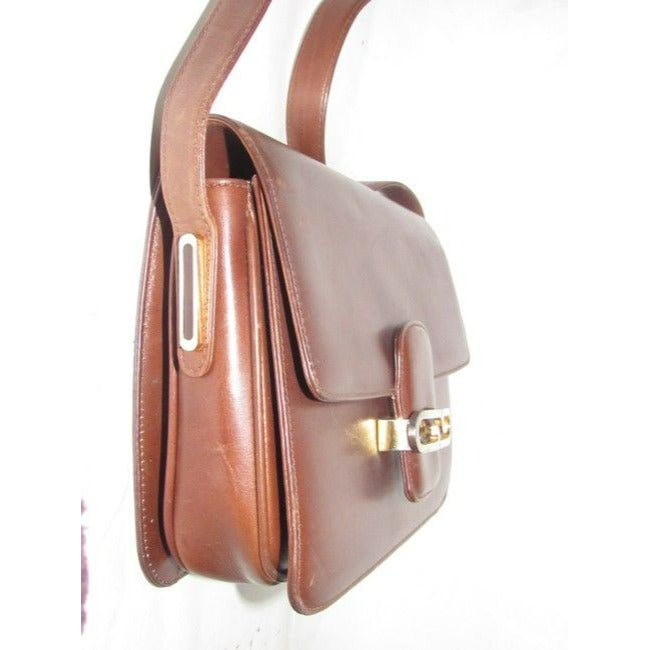 Gucci Vintage Brown Leather Bag