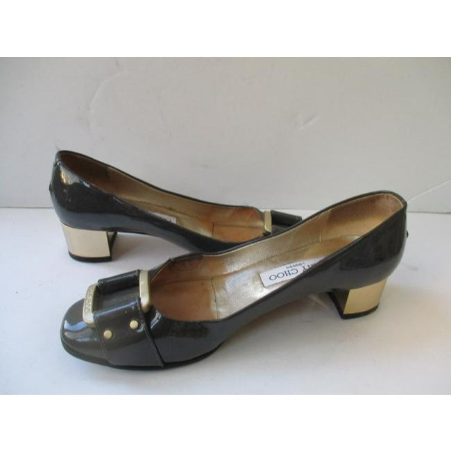 Jimmy Choo Gray Of London Patent Classic Low Pumps Size Eu