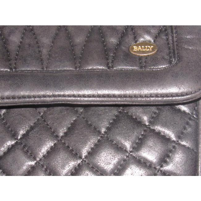 Bally Vintage Pursesdesigner Purses Black Quilted Leather With Gold Chain And Black Leather Strap Sh