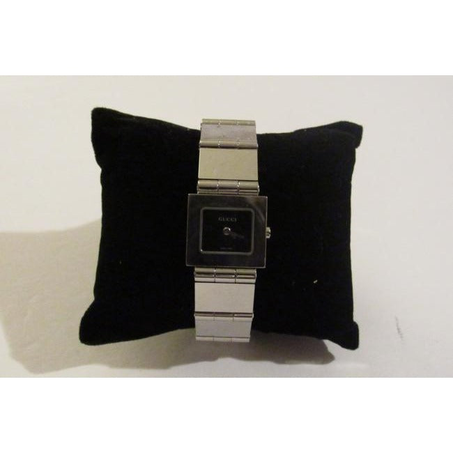 Gucci 600 L Series Stainless Steel Square Black Watch