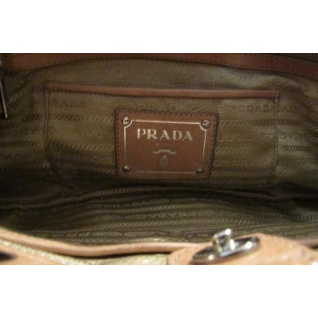 Prada Way Top Handle Nude Pink Leather Satchel