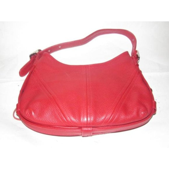 Botkier TRIGGER Red Buttery Soft Textured Leather Hobo Shoulder Bag