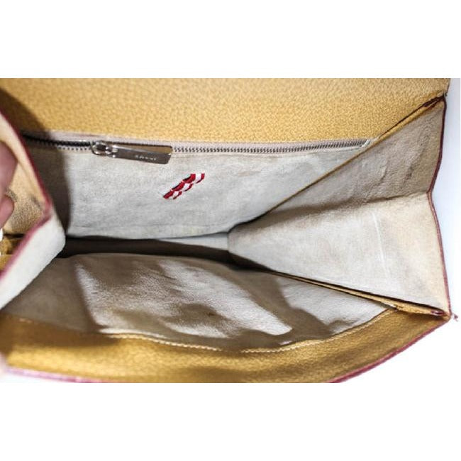 Bally Vintage Pursesdesigner Purses Pale Yellow Leather Cross Body Bag