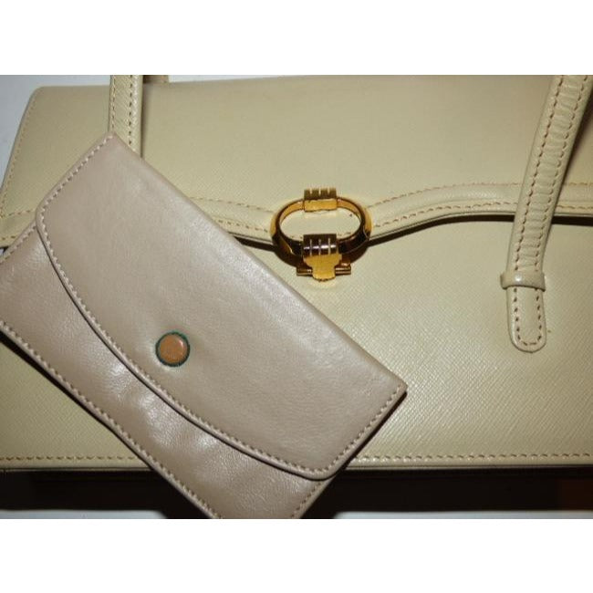 Gucci Dionysus Top Bag Boxy Structured Handle Kelly Ivory Texured Leather Satchel