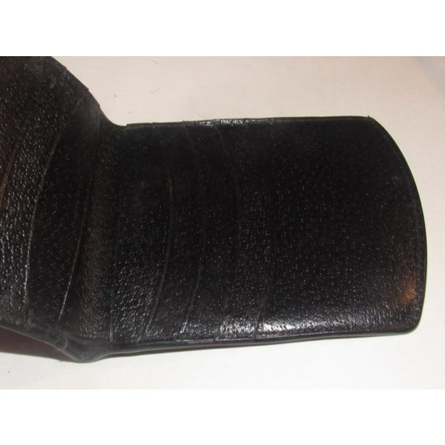 Salvatore Ferragamo Black Leather Vintage Wallet