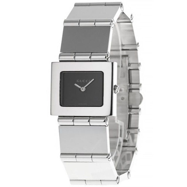 Gucci 600 L Series Stainless Steel Square Black Watch