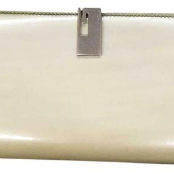 Gucci Tom Ford Era Iridescent Ivory Bi-fold Continental Wallet