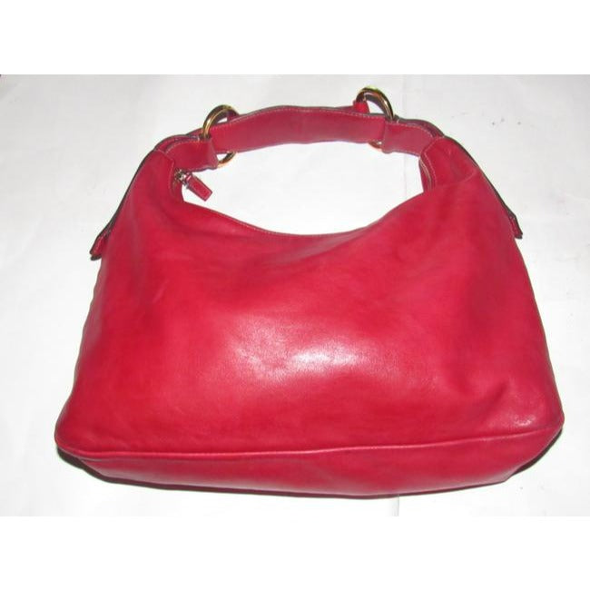 Gucci Horsebit Vintage Red Leather Hobo Bag