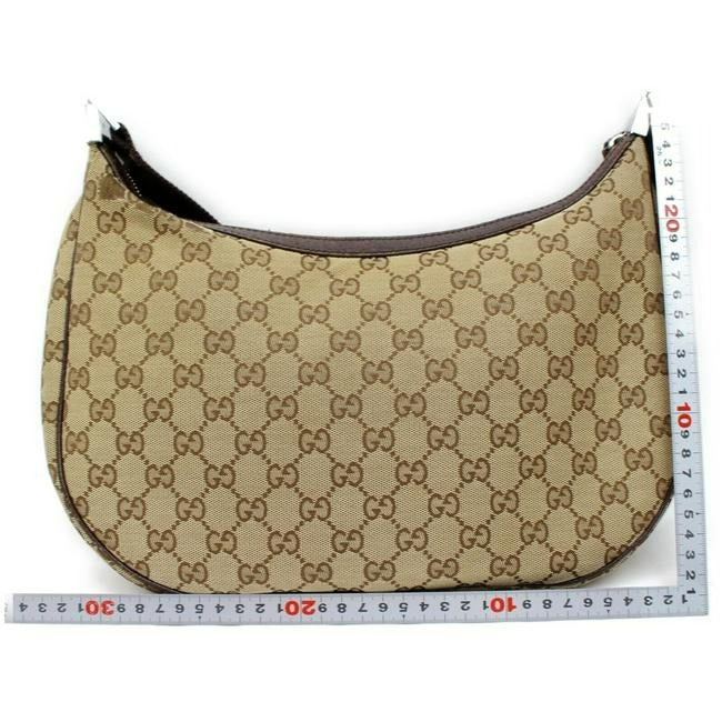 Gucci Gg Supreme Guccissima Print In Browns Leather Canvas Hobo Bag