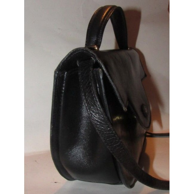 Bally Vintage Pursesdesigner Purses Buttery Black Leather Satchel