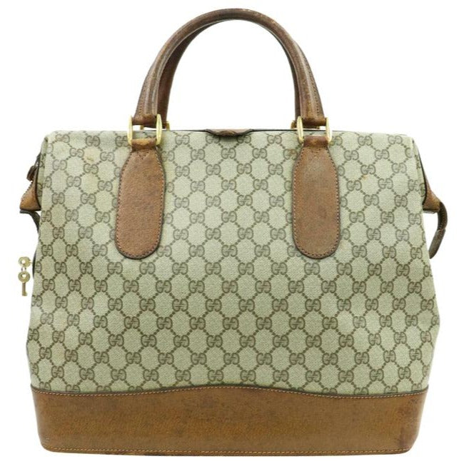 Gucci Xl Overnight Satchelweekend Purse Brown Guccissima Print Coated Canvas And Leather Weekendtrav