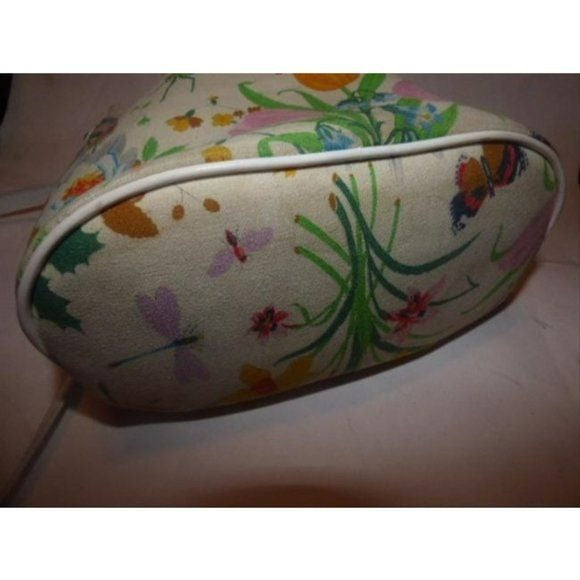 GUCCI Vintage Garden Souvenir Floral Bucket Bag