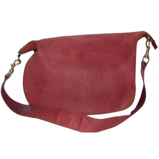 Gucci Vintage Burgundy Red Suede With Leather Hobo Bag