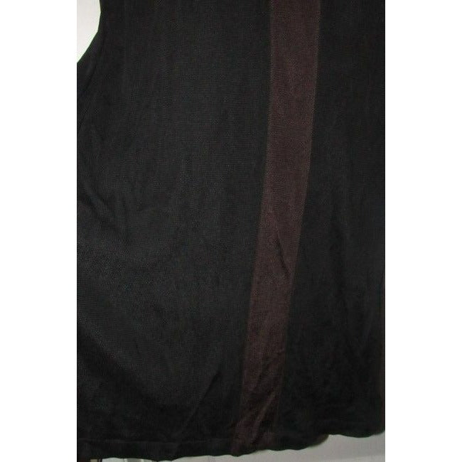 Fendi Brown Velvet And Wool Crepe Color Block Long Casual Maxi Dress