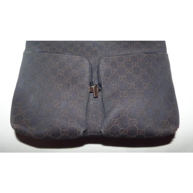 Gucci Modern Large G Logo Print In Shades Of Brown On Canvas And Leather