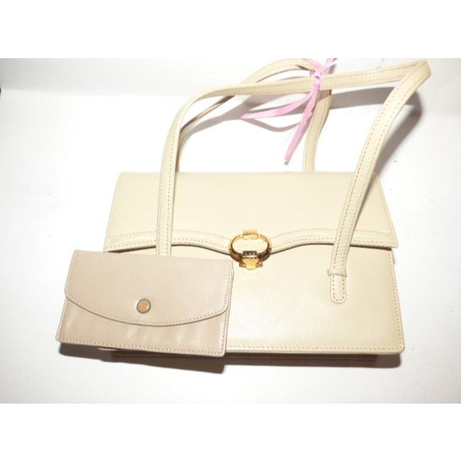 Gucci Dionysus Top Bag Boxy Structured Handle Kelly Ivory Texured Leather Satchel