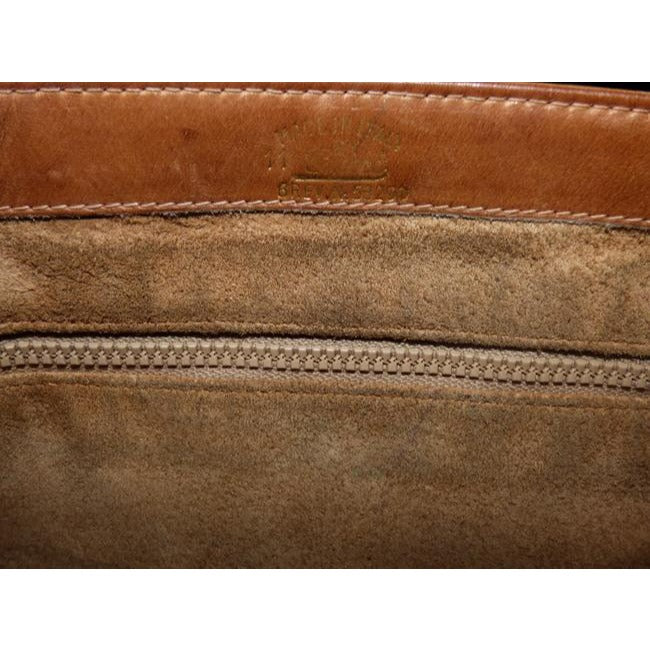 Gucci Vintage Brown Suede Camel Leather Hobo Bag
