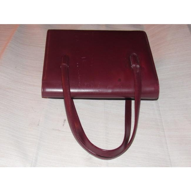 Gucci Vintage Burgundy Leather Satchel