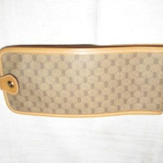 Gucci Brown Small G Logo Coated Canvas