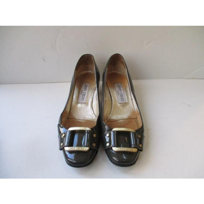 Jimmy Choo Gray Of London Patent Classic Low Pumps Size Eu