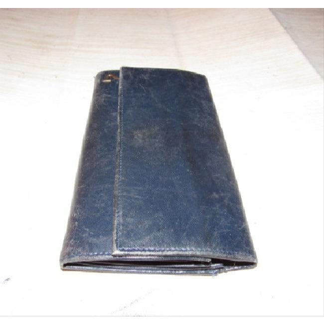 Gucci Navy Blue Leather Vintage Wallet