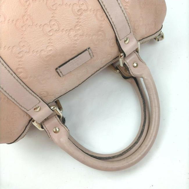 Gucci Joy Bag Boston Print Joy Pink Guccissimagold Gg Leather Satchel