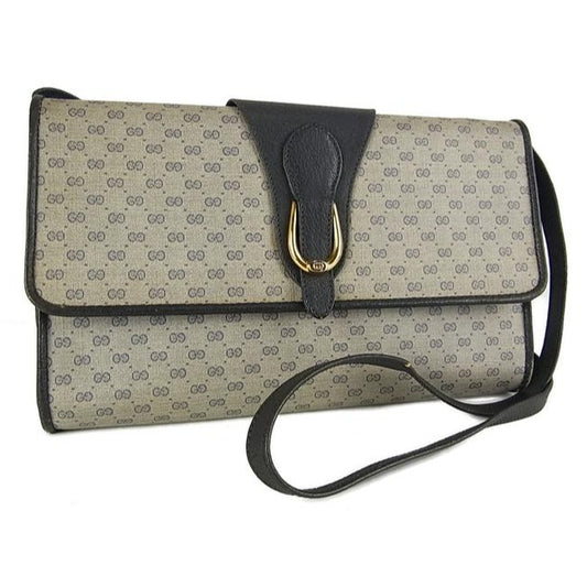 Gucci Horsebit Micro Guccissima Print Ctd Canvas Leather Two Way Blue Patent Gg Canvas Cross Body Bag