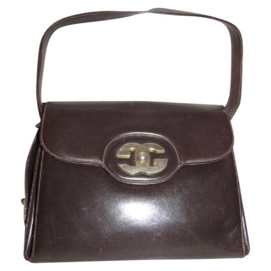 Gucci Vintage Rich Brown Leather Satchel