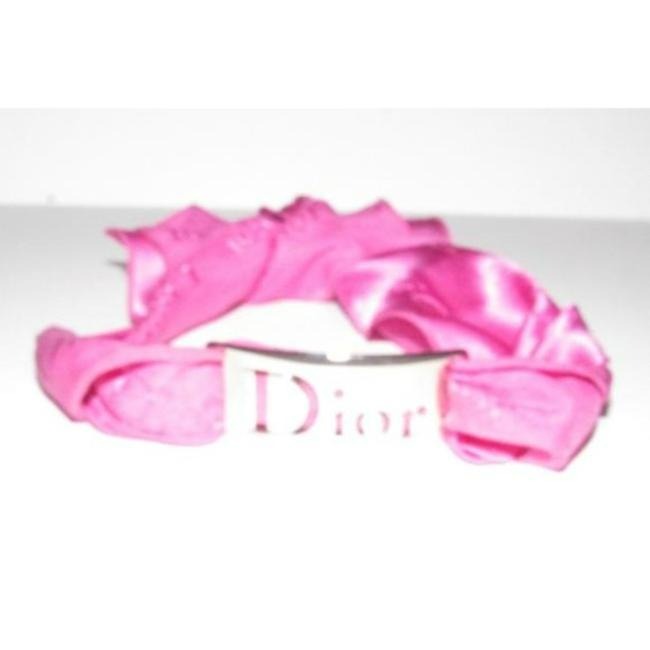 Dior Pink Removable Chrome Ring Scarf