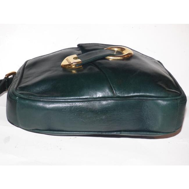 Bally Vintage Pursesdesigner Purses Forest Green Leather Cross Body Bag