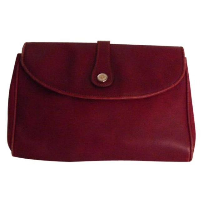 Gucci Vintage Burgundy Leather Shoulder Bag