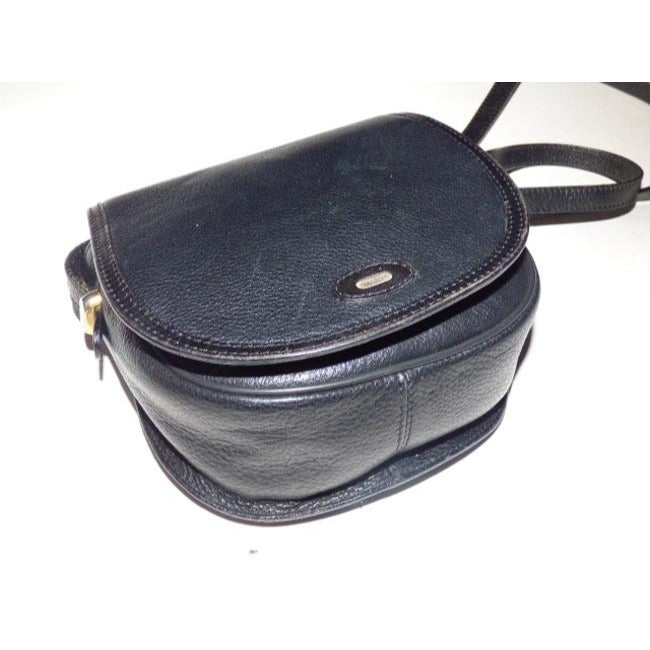 Bally Vintage Pursesdesigner Purses Black Leather Cross Body Bag