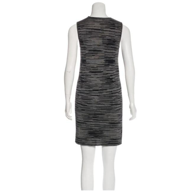 M Missoni Black And White Print Sweater Mid Length Short Casual Dress