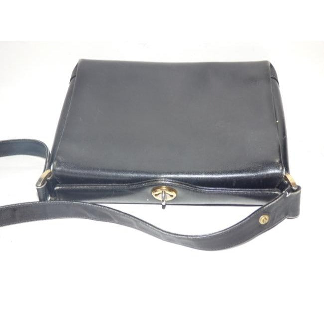 Gucci Vintage Midnight Blue Leather Satchel