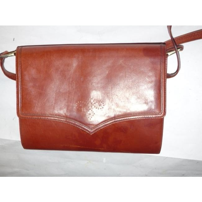 Bally Vintage Pursesdesigner Purses Reddish Brown Leather Shoulder Bag