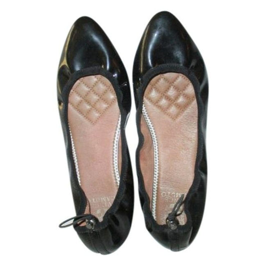 Vince Camuto Black Patent Ballet Stretch Flats Size Us