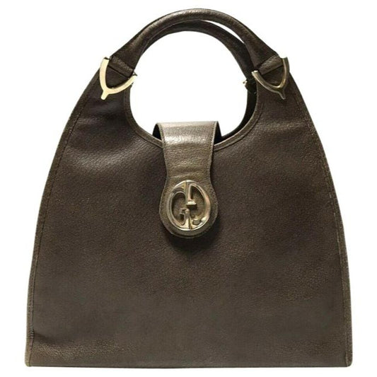 Gucci Bag Shoulder Structured Top Handle Browngold Gg