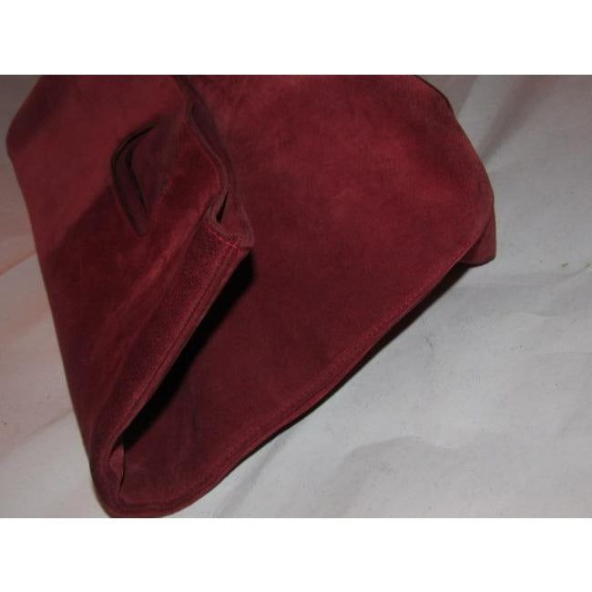 Gucci Soho Vintage Purses Red Suede Clutch Tote