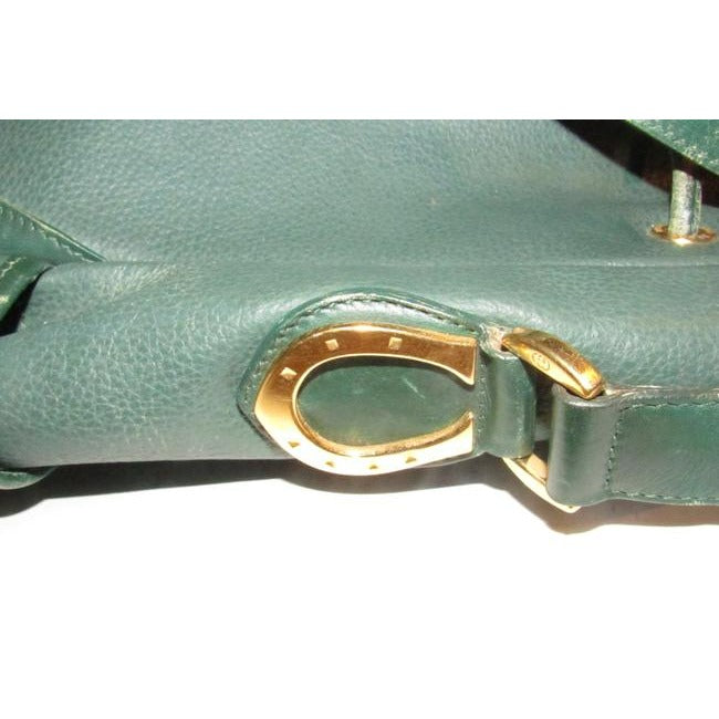 Gucci Vintage Guccidesigner Purses Green Leather Satchel