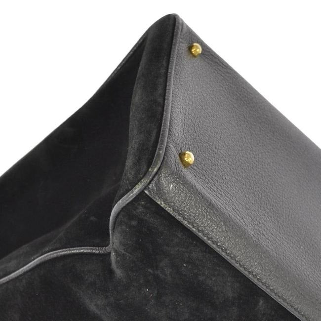 Gucci Xl Vintage Pursesdesigner Purses Black Leather Satchel