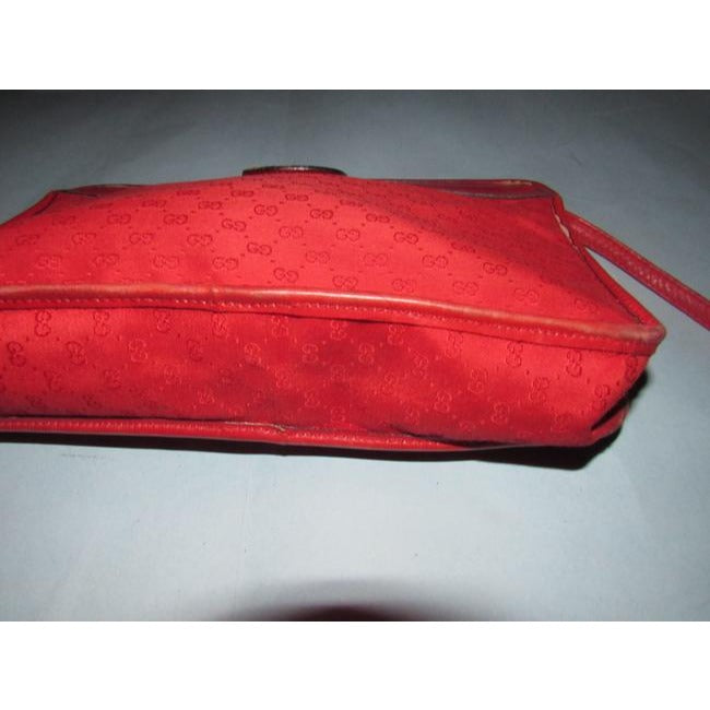 Gucci Vintage Pursesdesigner Purses Red Gg Canvas Clutch