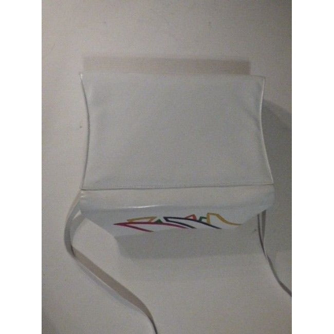 Bally Sale Designer Purses White With Multicolored Envelope Top Patent Leather Cross Body Bag