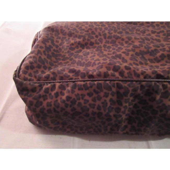 Bottega Veneta Leopard Print Silk & Leather Satchel