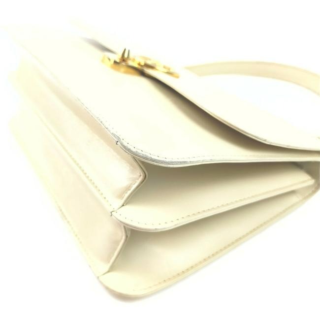 Gucci mod cream leather 1973 top handle bag