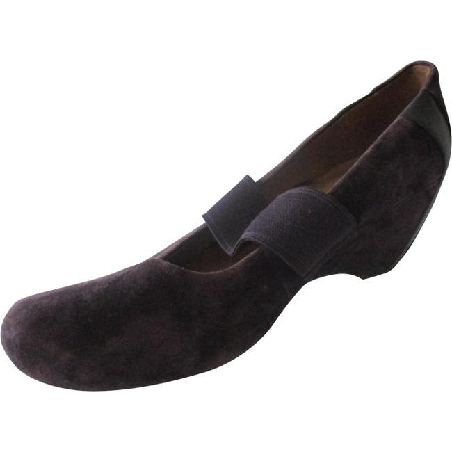 Clarks Purple Plum Suede Elasticized Mary Jane Flats Size Eu